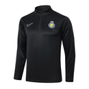 Conjunto Al Nassr Zíper Curto Treino Preto 2024/25