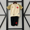 Conjunto Vasco Infantil III 24/25 Kombat Jogador Kappa - Bege