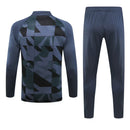 Conjunto Barcelona Zíper Curto Azul Marinho