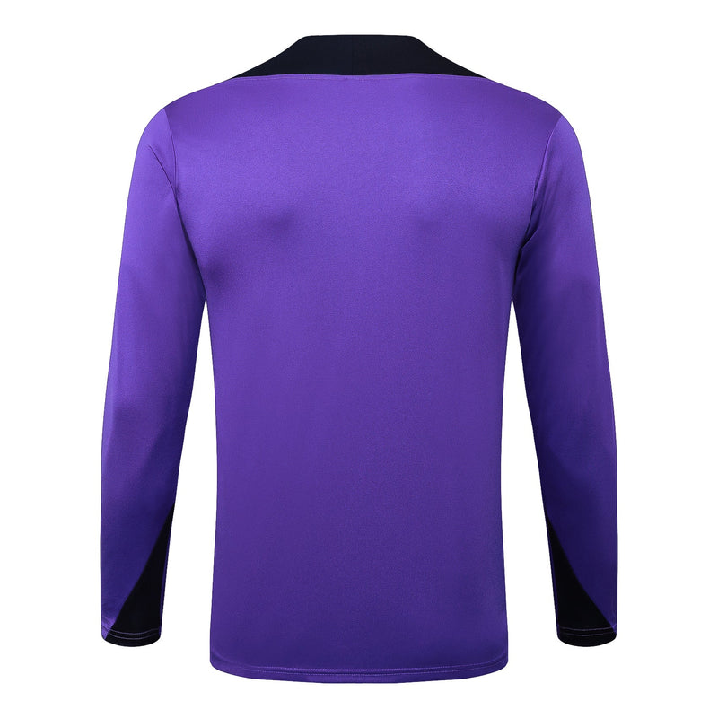 Conjunto Timão Zíper Curto Treino Roxo 2024/25