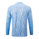 Conjunto Manchester City Zíper Curto Azul