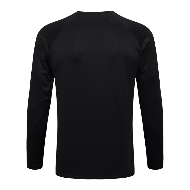 Conjunto Timão Ziper Curto Treino Preto