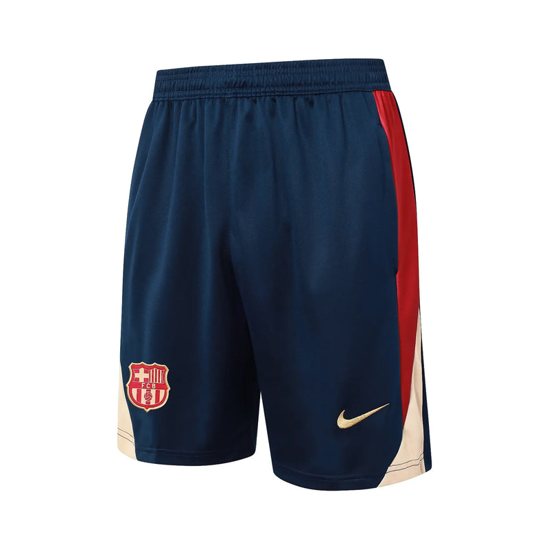 Conjunto Barcelona Treino Regata 25/26 - Azul e Vermelho