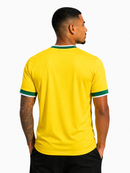 Camisa Masculina Flamengo Brasil Adidas 2026 - Amarelo+Verde