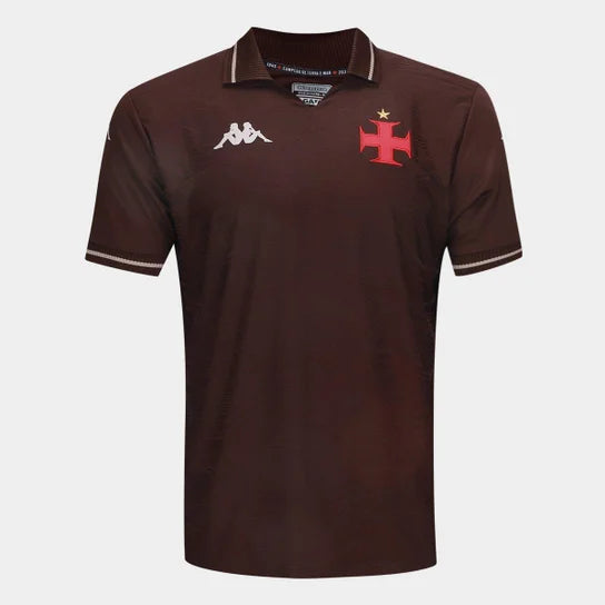 [ Pré Venda ]Camisa Vasco III 25/26  Kappa Masculina - Marrom