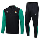 Conjunto Real Betis Zíper Curto Preto e Verde