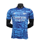 Camisa pré-jogo do Arsenal 25/26 - Azul - Versão Jogador